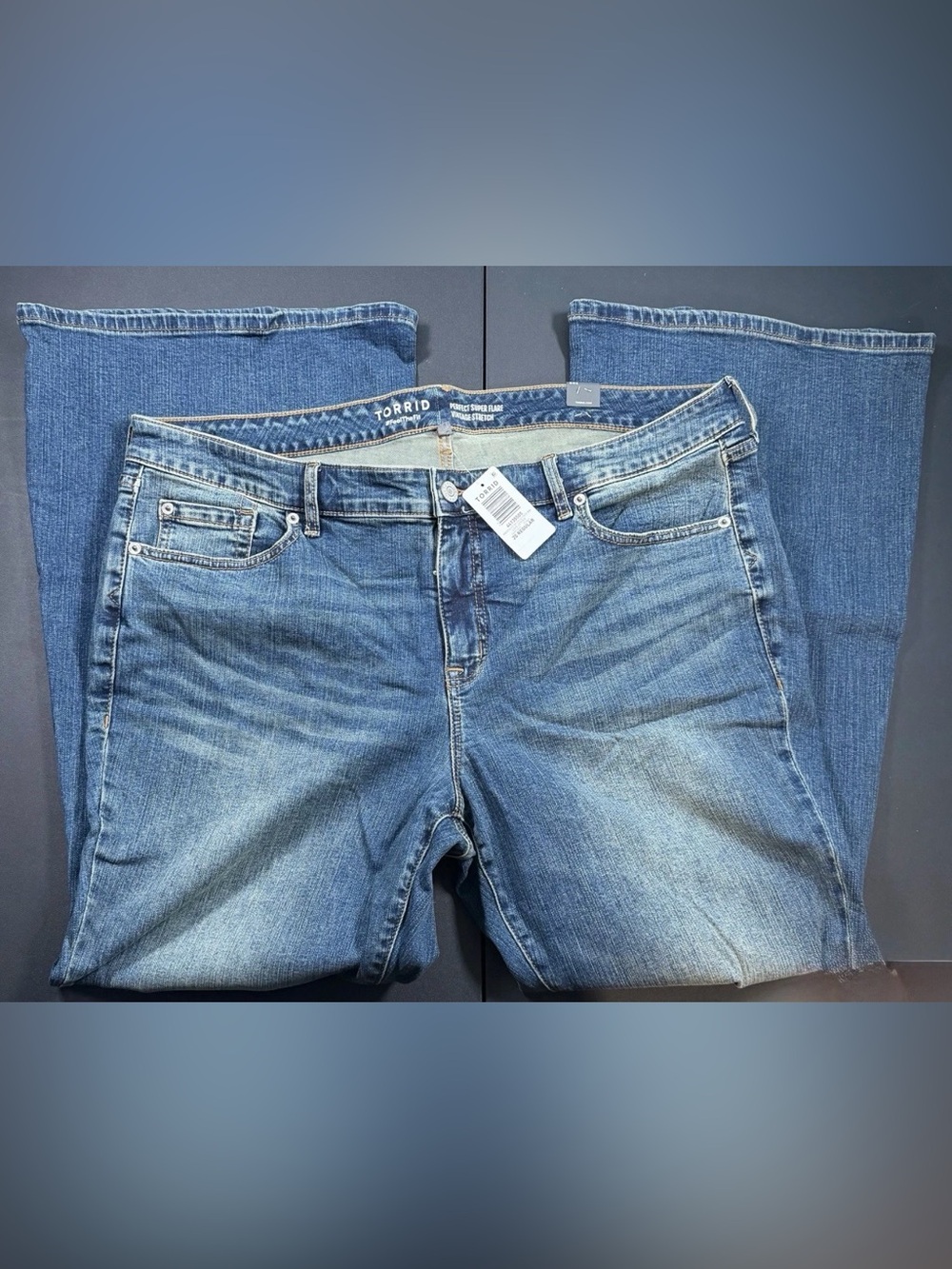 torrid Medium Blue Vintage Super Flare Jeans